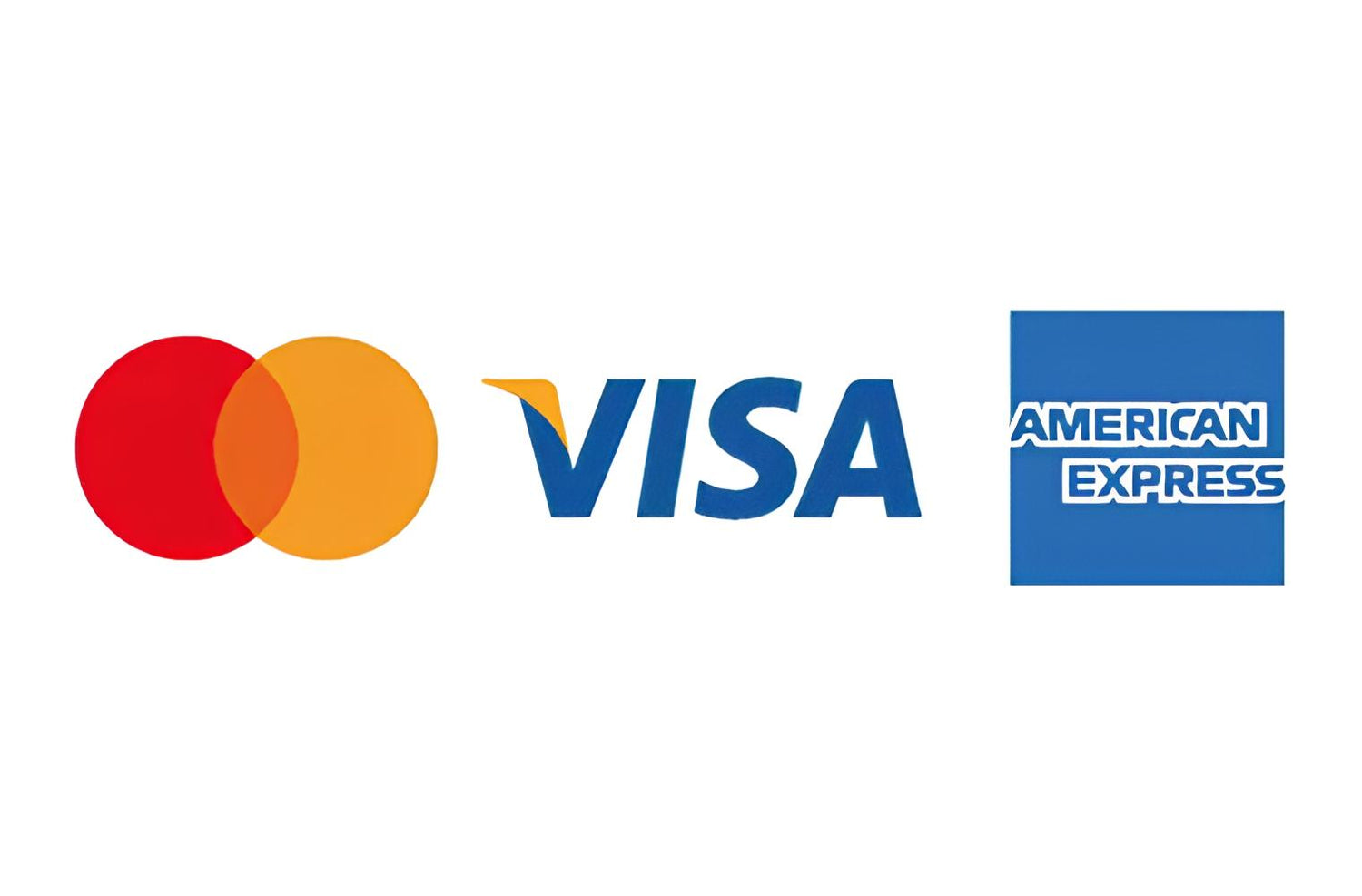 Maestro, Visa und American Express Kredit karten Logos